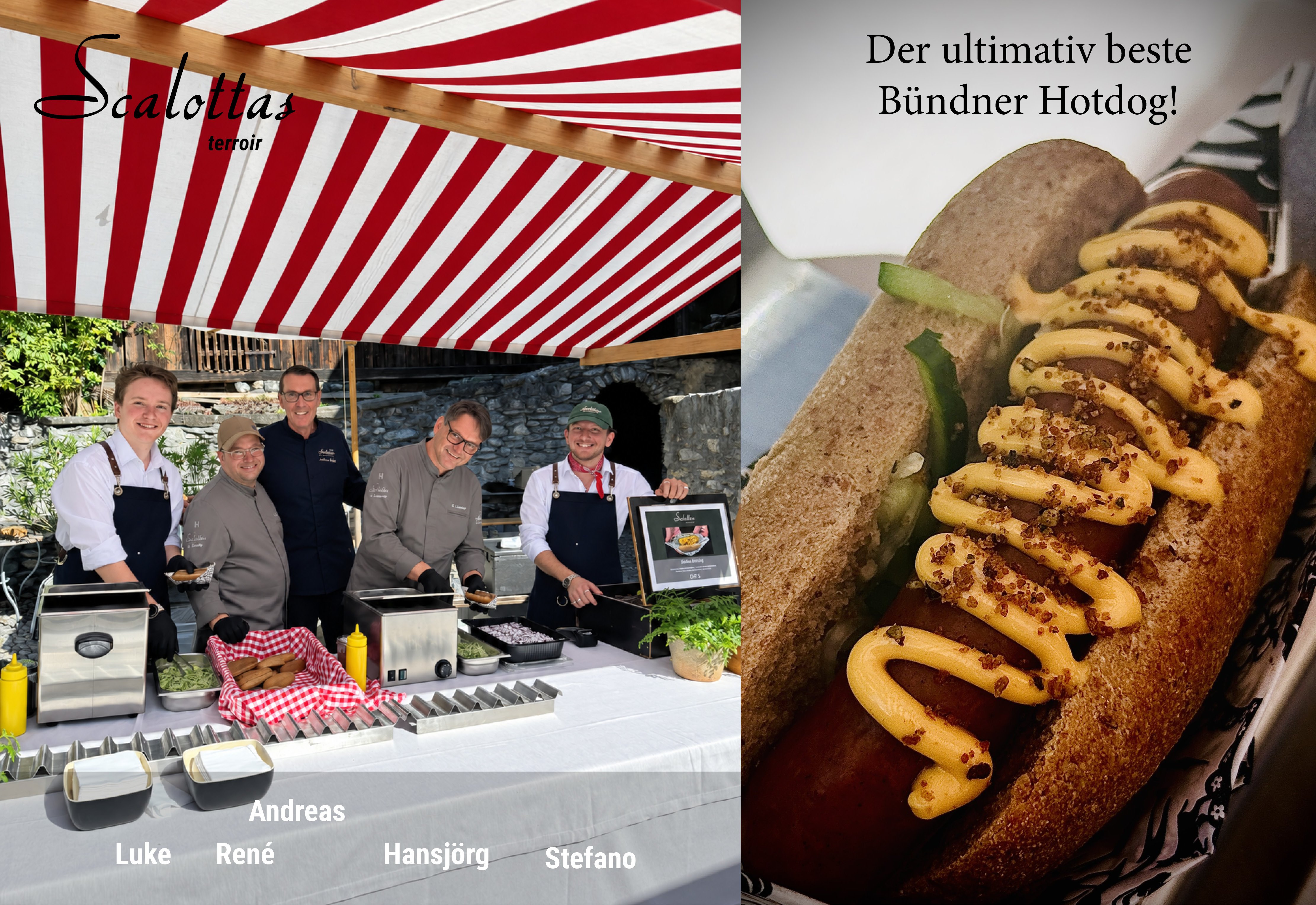 Genussmarkt «Fall in Love» in Fürstenau Scalottas Terroir Bünder Hotdog