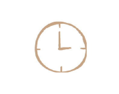 Illustration einer Uhr.