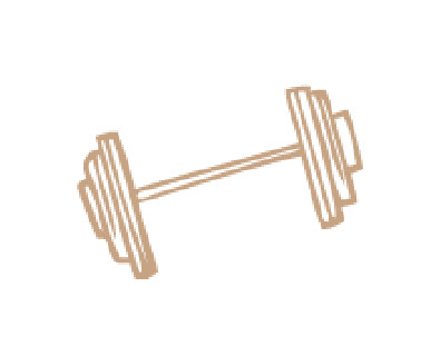 Illustration einer Hantel.