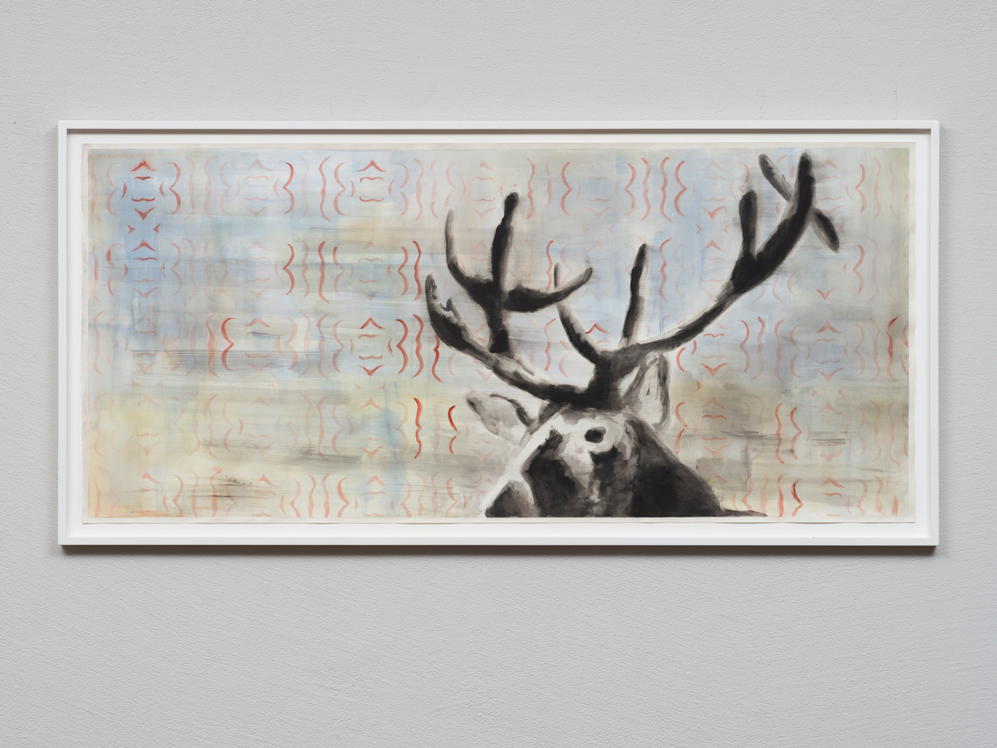 Ein Gemälde von einem Hirsch