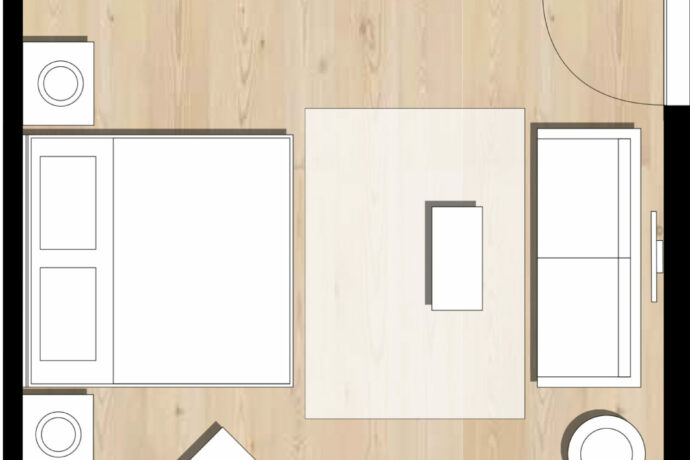 Grundriss Alpenchic Familienzimmer mit Verbindungstuere