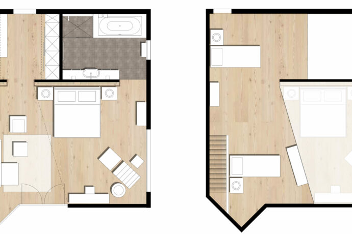Grundrissplan Juniorsuite